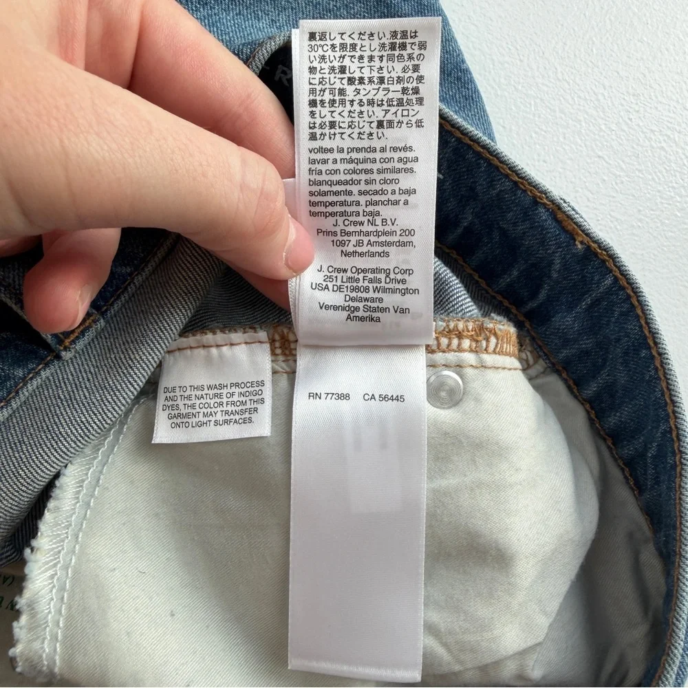 J. Crew high Rise Short Blue Denim Cutoff Shorts